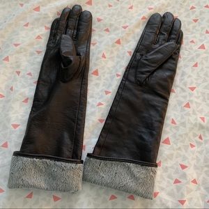 Long Leather Gloves